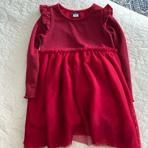 Old Navy 3T red shimmer tulle skirt dress